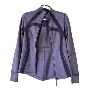 Lululemon Define Jacket Heathered Black Swan Purple Size 6
